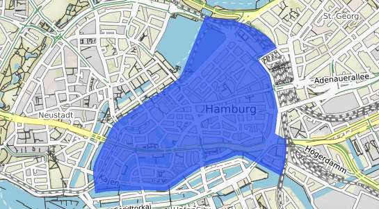 Bodenrichtwertkarte Hamburg Hamburg Altstadt